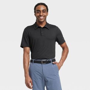 Men's Jersey Polo Shirt - All in Motion Black S